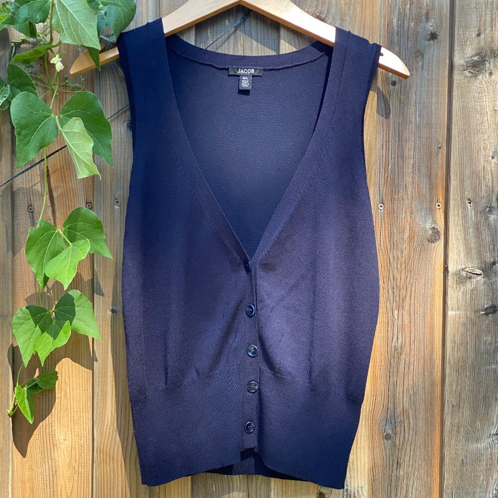 Jacob navy blue sweater vest (G/L)